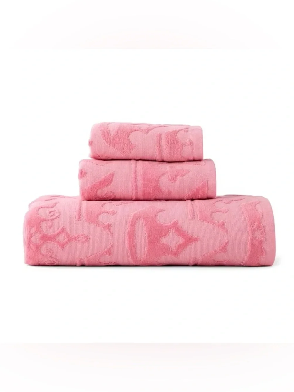 Princess Licensed 3-Piece Sculpted Debossed Bath Towel Set